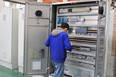 9. Electrical control cabinet assembling commissioning inspecting