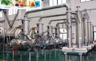 Fruit vegetable plant dehydrating low temperature vacuum evaporator