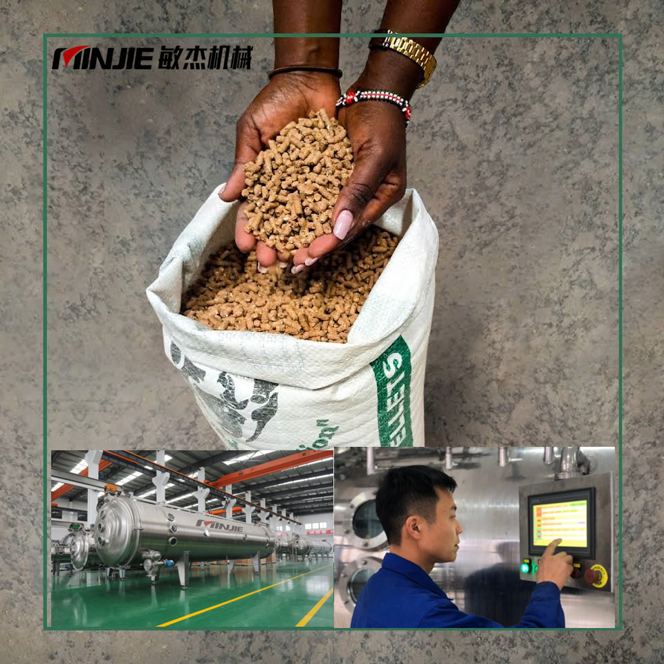 Vacuum Belt Dryer for Ecofeed, Animal Organic Feed Pellet produced from recycled food waste - MINJIE Dryer Vacuum Belt Dryer for Ecofeed, Animal Organic Feed Pellet produced from recycled food waste - MINJIE Dryer