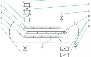 Structure drawing of vacuum belt dryer