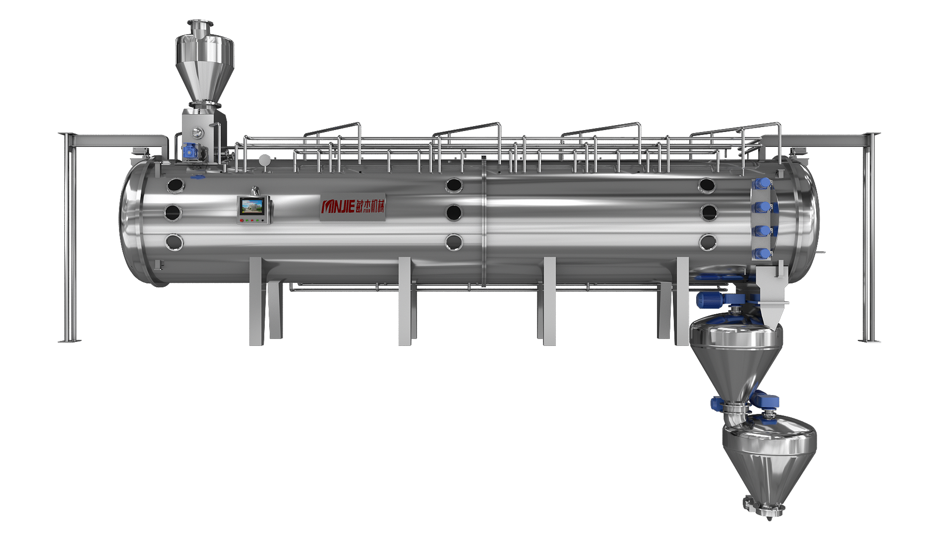 真空低温固体连续干燥机 Vacuum Continuous Dryer for Solid